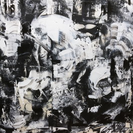2018 PASSION IN SNOW, Acryl auf Leinwand, 100x100
