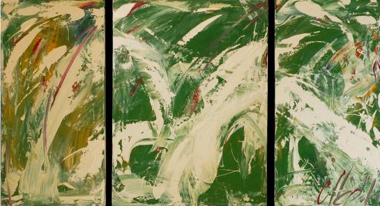 MÖWE, Acryl auf Leinwand, 1 x 60/100, 2 x 40/100