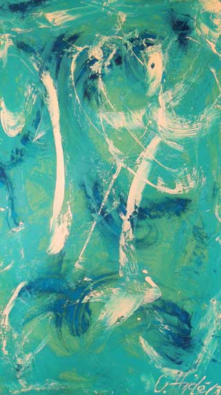 WEITBLICK 240, Acryl auf Leinwand, 110 x 120