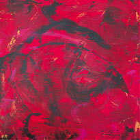 ROUGE ET NOIR, Acryl auf Leinwand, 120 x 120 unten
