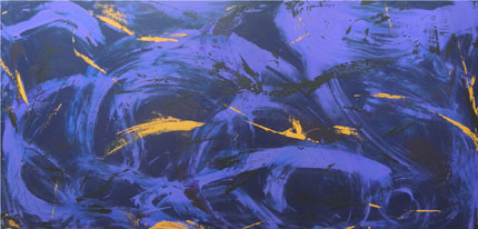 Crazy Monday, Acryl auf Leinwand, 200 x 100 
